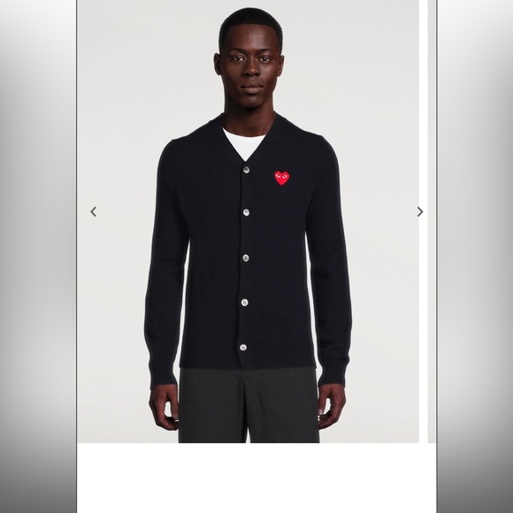 Comme des Garçons Play cardigan- black unisex - Picture 9 of 14